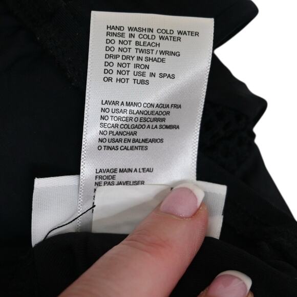 DKNY Swim Women's 10 Black Mesh One Piece Swimsuit with Classic Tank Design - Picture 9 of 9